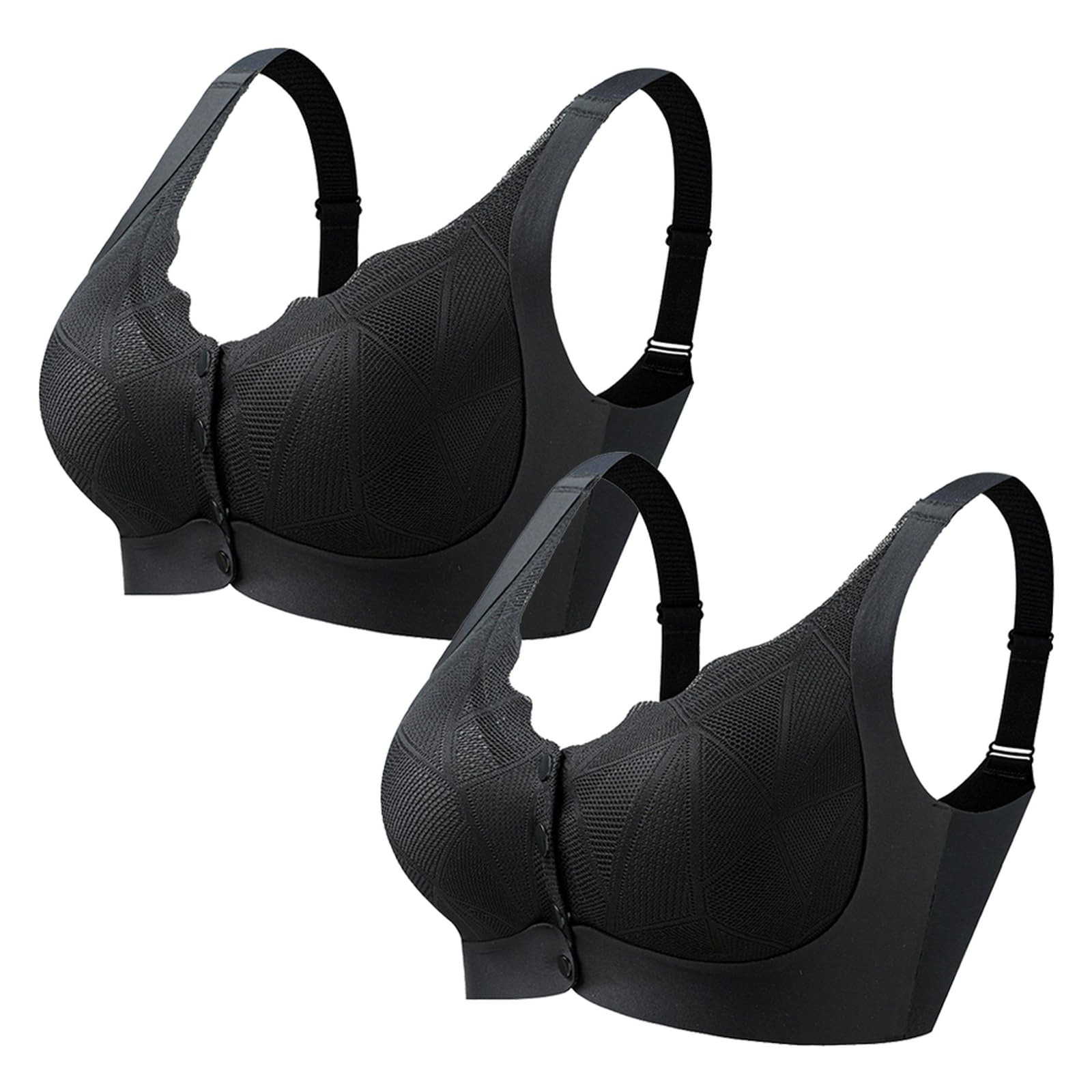 Sport BH ohne bügel Vorderverschluss leichte Unterstützung Große Brüste Bustier Bauchfreies Tanktop