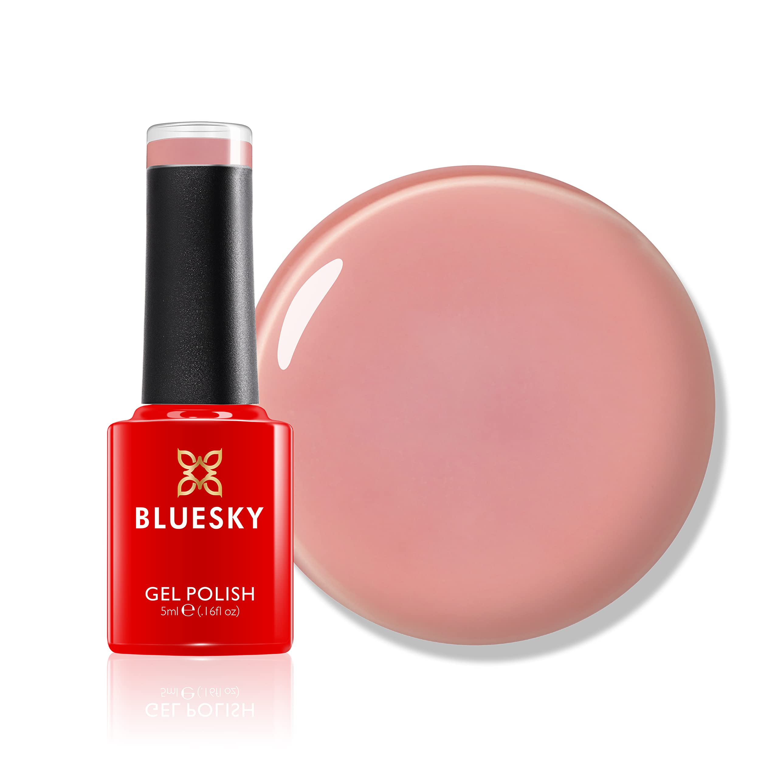 Bluesky Mini Gel Nail Polish 5ml, Tulip Lover - SS2008, Pink Coral