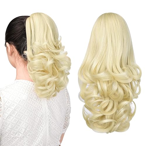 Miniatura 262 de Brown ponytail extension,16" claw clip hair extensions ponytail short curly hair ponytail Extension Natural Looking Synthetic Hairpiece for Women