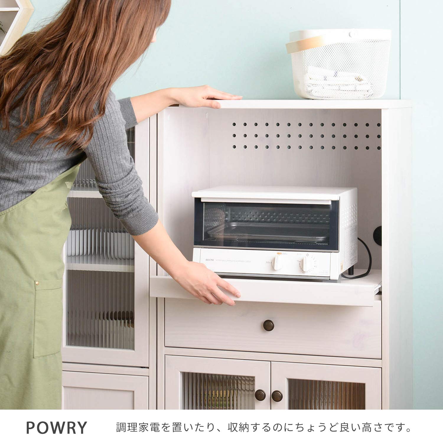佐藤産業 POWRY レンジ台 幅５４cm 奥行４０cm 高さ３９cm 無料配送（弊社から２０キロまで）　値下げ Amazon｜佐藤産業 POWRY レンジ台 幅60cm 奥行40cm 高さ120cm ホワイト