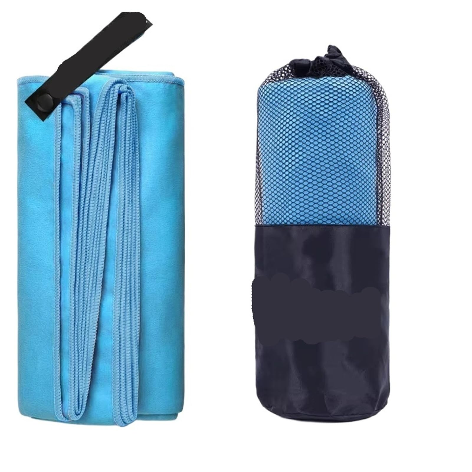 CHTKAGV Quick Dry Beach Towel, Microfiber Travel,Fast Drying Set For Camping, Gym, Sports, Bath(Light blue,80x160cm)