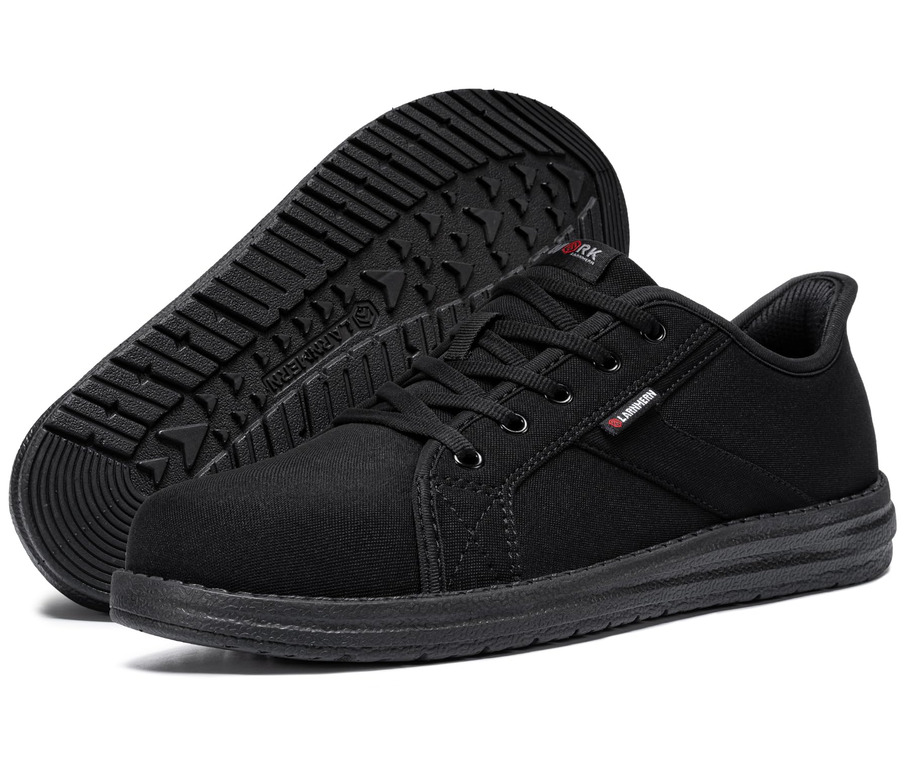 LARNMERN Arbeitsschuhe Herren Sicherheitsschuhe Leichte Stahlkappenschuhe Bequeme Stahlkappe Skateboard-Schuhe Dämpfung