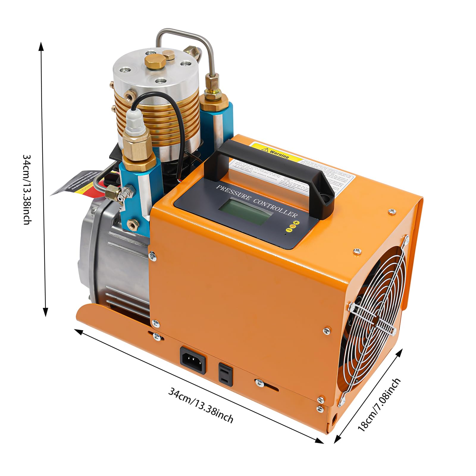 Compresor PCP, compresor de aire de alta presión de 30 MPa, 1800 W, 2800 rpm, bomba de compresor de aire, volumen de inflado 26,42 gal/min, compresor de inmersión para inflar neumáticos, pistola de