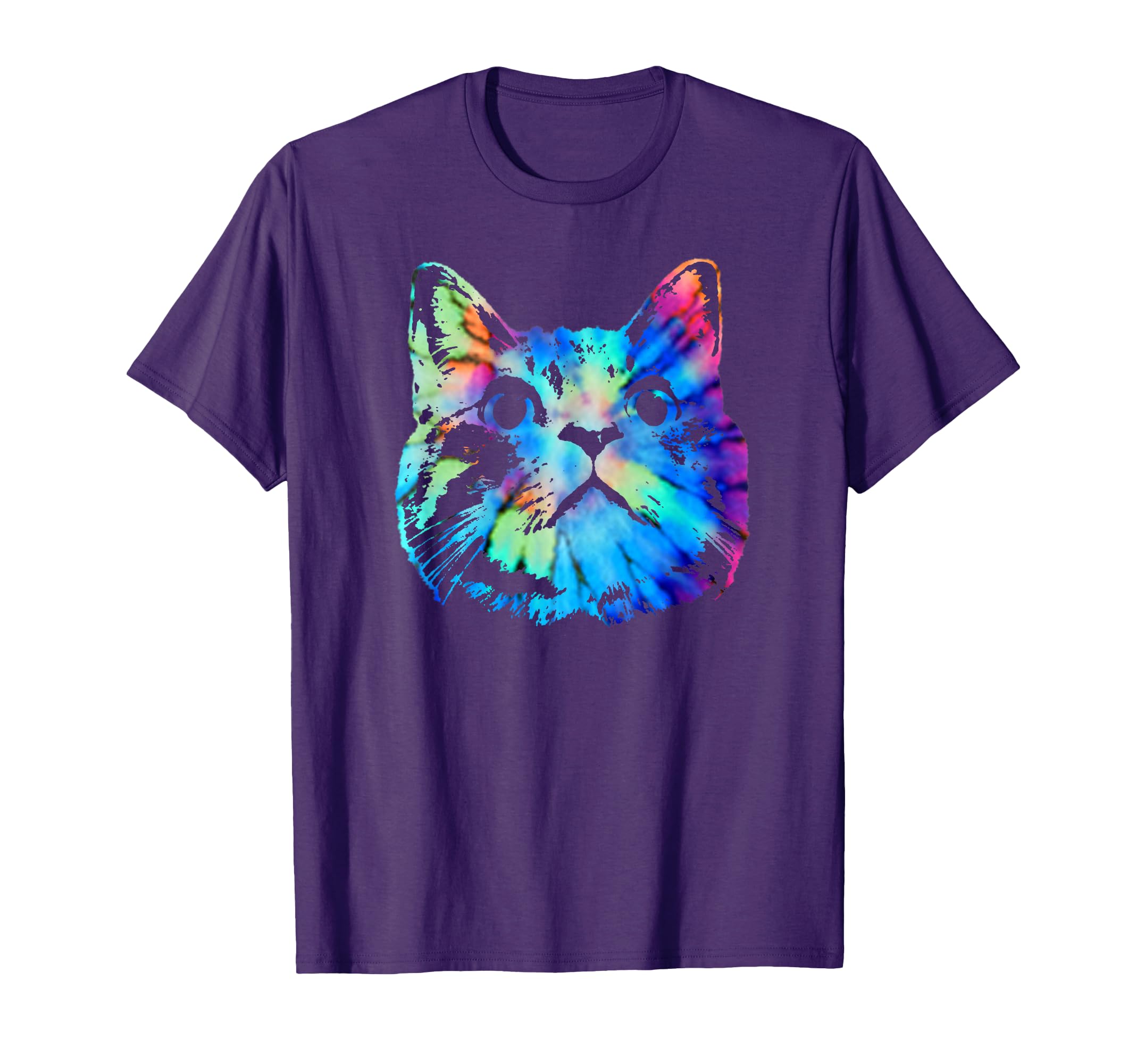 Tie Dye Cat Shirt | Colorful Tye Dye Kitten T-Shirt T-Shirt