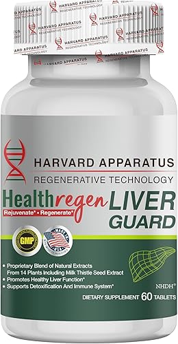 Harvard Apparatus Advanced Liver Cleanse Detox & Repair - Soporte hepático a base de hierbas con 14 en 1 Herbs-Silimarina Milk Thisitle con diente