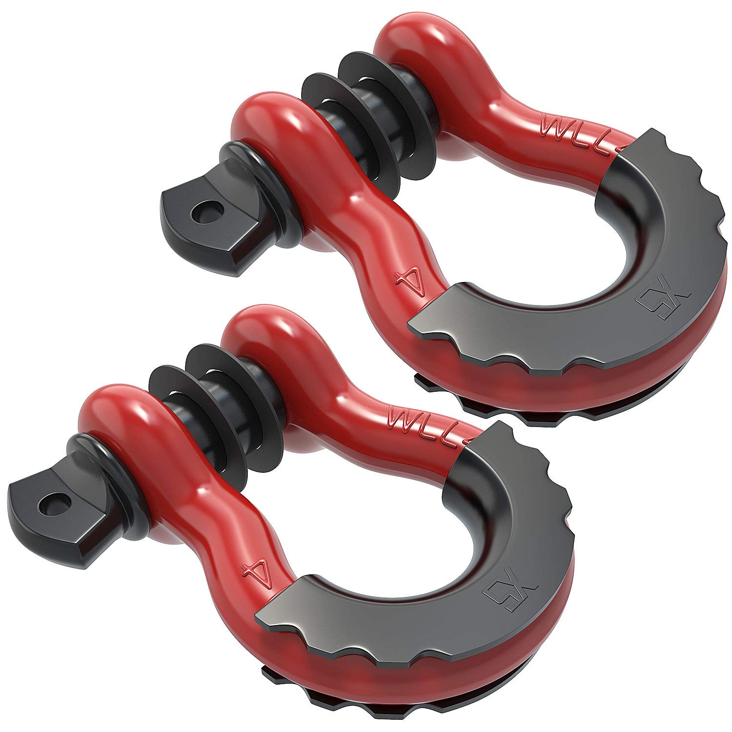 Buy oEdRo D Ring Shackles (2 Pcs) Shackle 4.75 Ton (9500 Lbs) Capacity