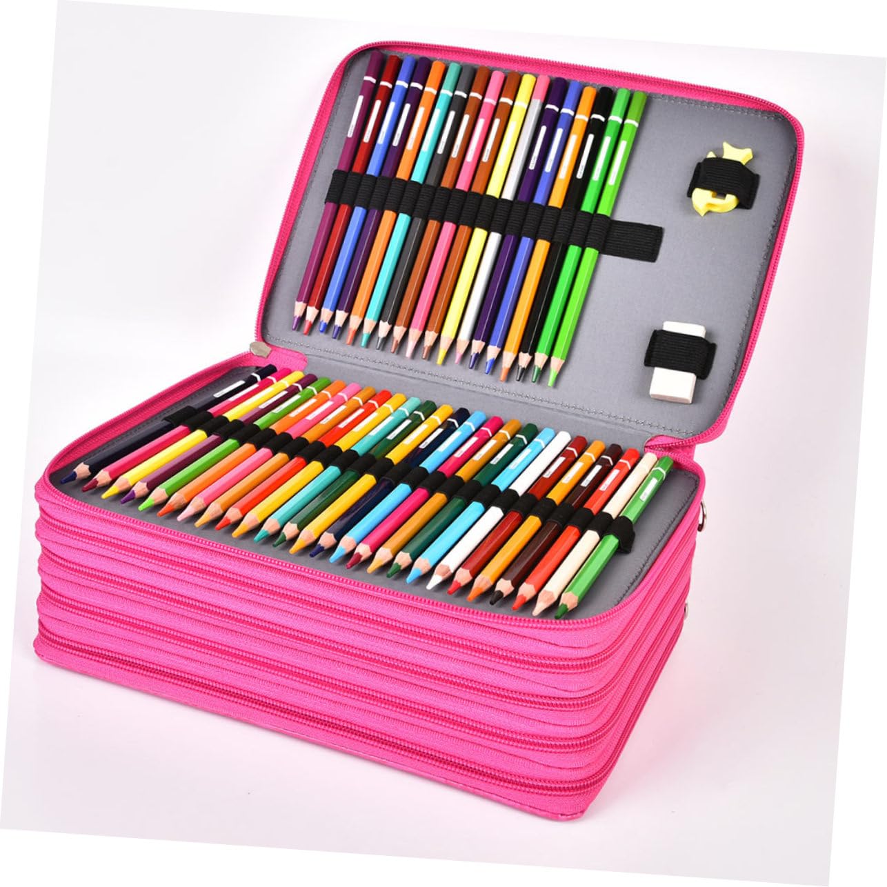 Hohopeti Per Capiente Pu Astuccio Slot Per Cancelleria Colore Rosa Per Scuola e