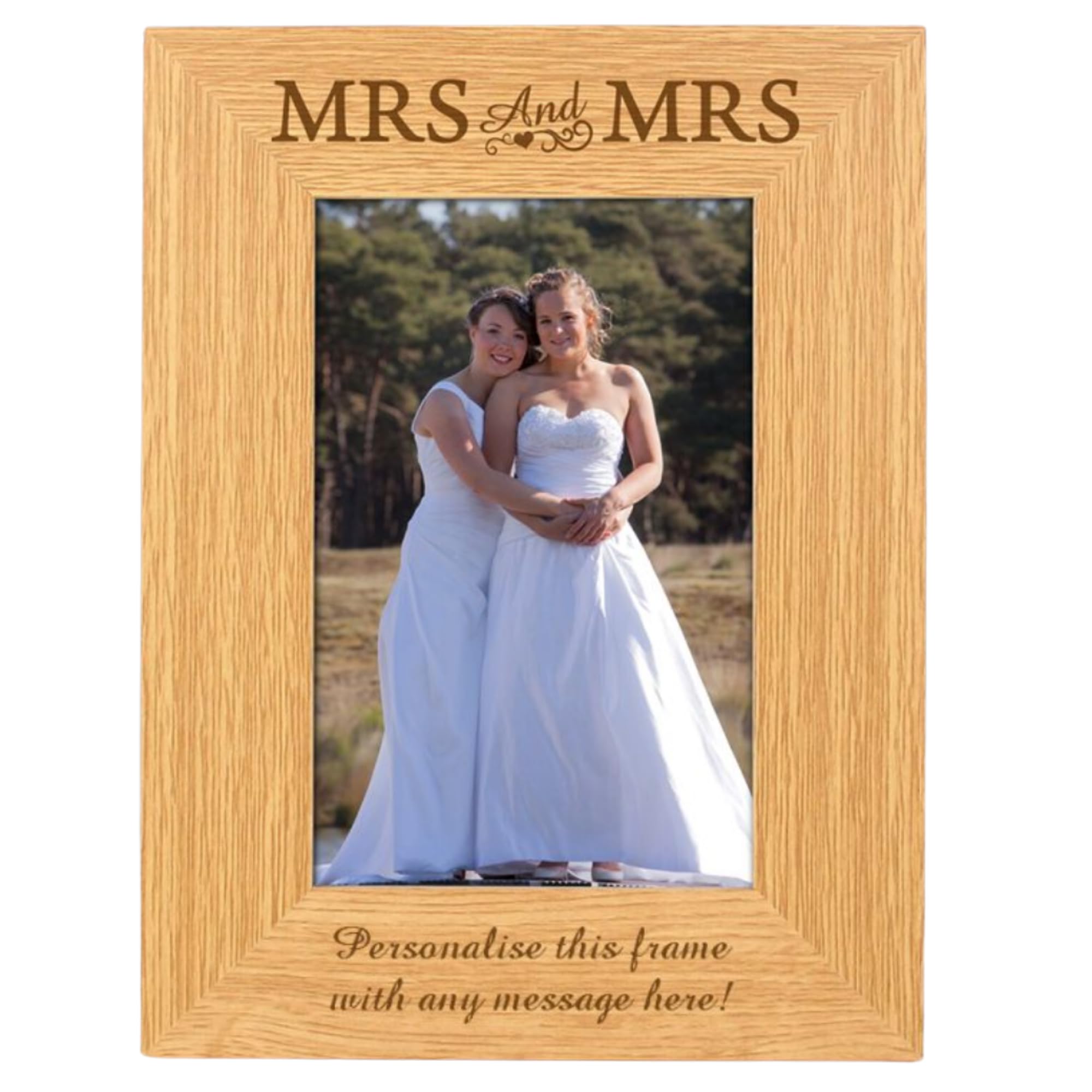 Caleli Gifts Women's Gay Couple Wedding Gift. Same Sex Wedding Frame. Unique Wedding Gift For Any Couple.