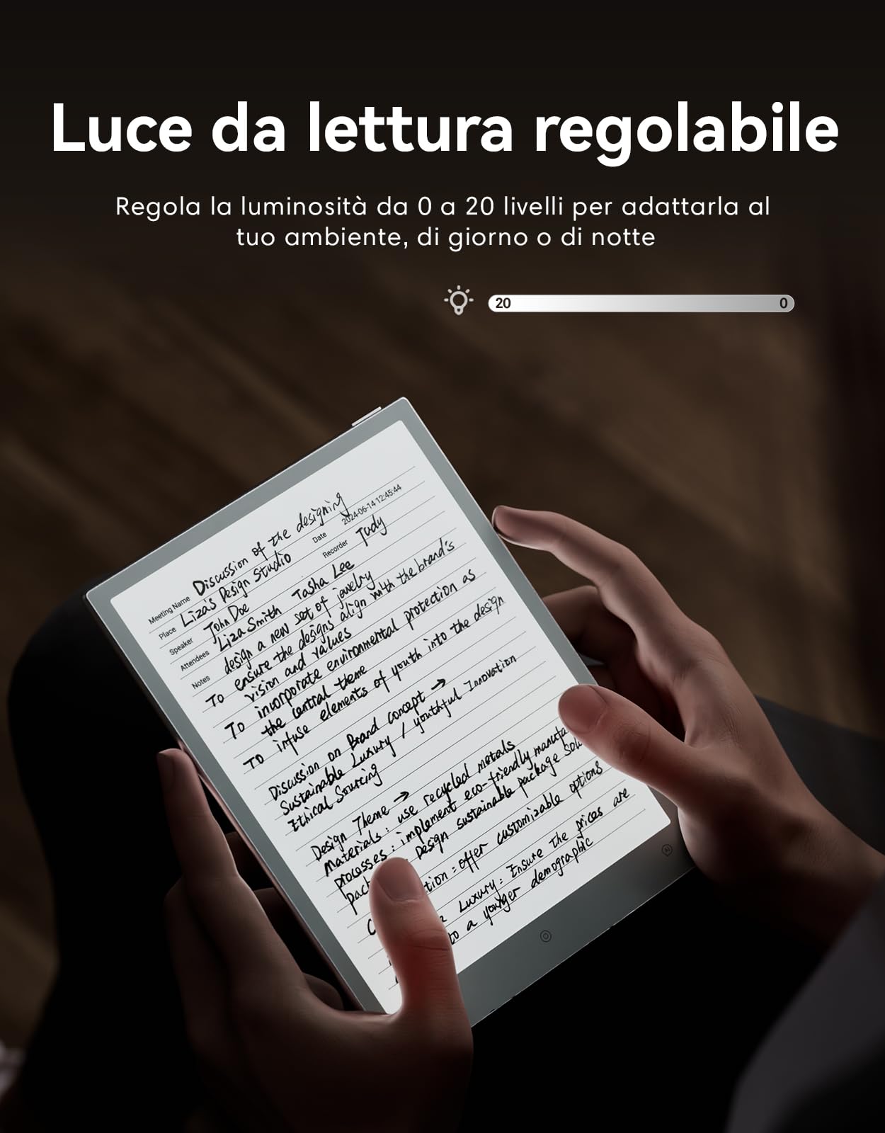 VIWOODS Bundle Aggiornato con AiPaper Mini, Stylus Pro e 5 Punte, Tablet AI E Ink da 8,2'' con Luce Regolabile, Taccuino Elettronico da 292 PPI con Penna, Portatile 230 g, Memoria da 128 GB
