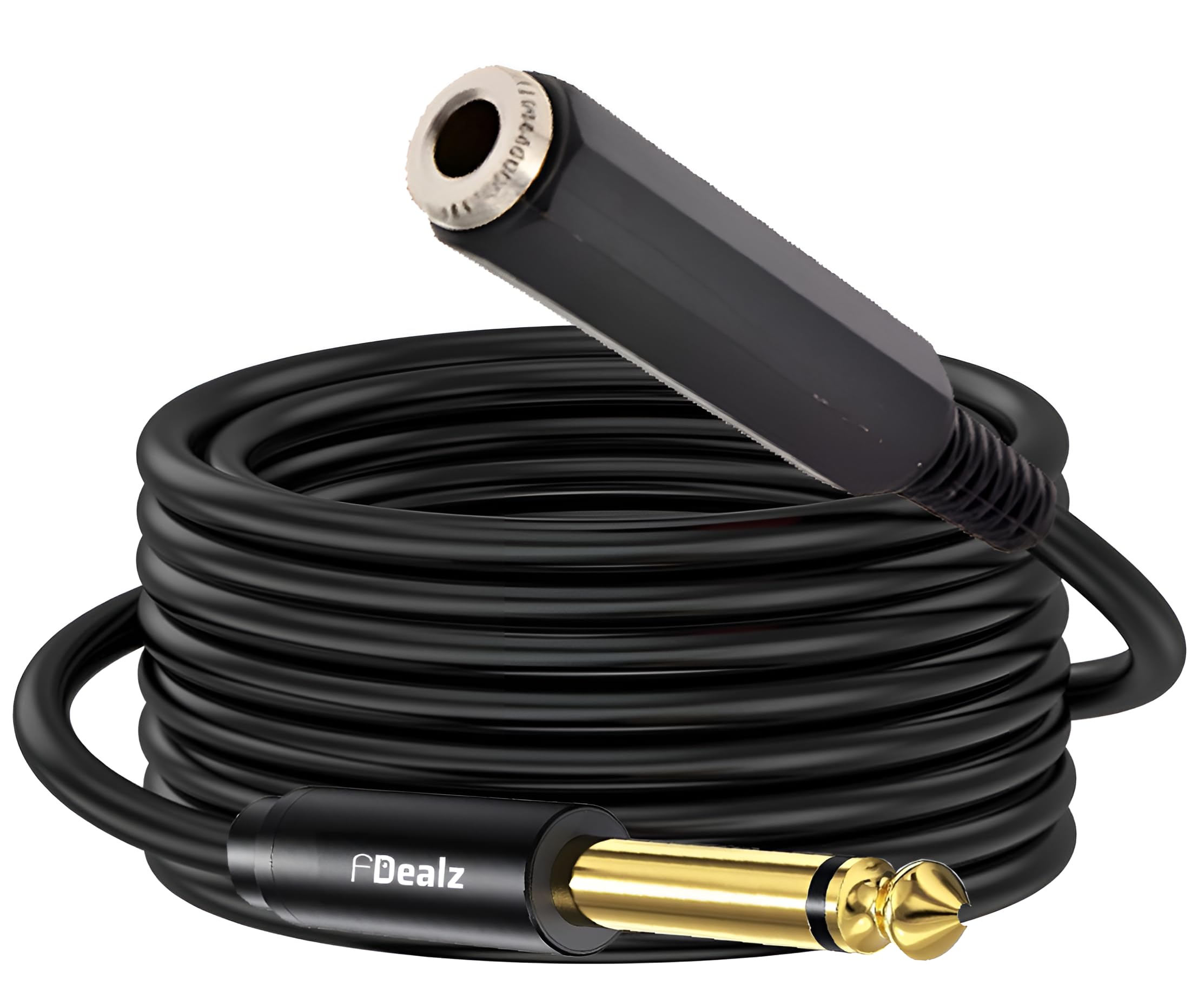 fdealz [ 1.5 Meter ] Mono 6.35 Male to 6.35 Female Cable 150CM, 1/4" to 1/4" TS Male to Female Cable, 6.35mm Mono Male to 6.35mm Mono Female Audio Cable for Amplifier, Speaker, Guitar (B0D1FSHPV8) Amazon Price History, Amazon Price Tracker