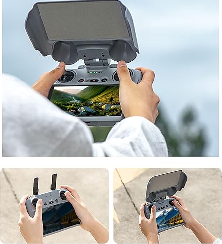 Miniatura 8 de 2 en 1 parasol parasol y cubierta protectora para DJI Mini 4 Pro/Air 3 RC 2 Control remoto Protector de pantalla Funda protectora para DJI RC 2