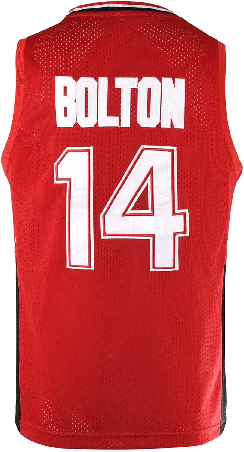 Mens Wildcats High School Basketball Jersey #14 Troy Bolton Jersey Shirt Jersey Red S-XXL