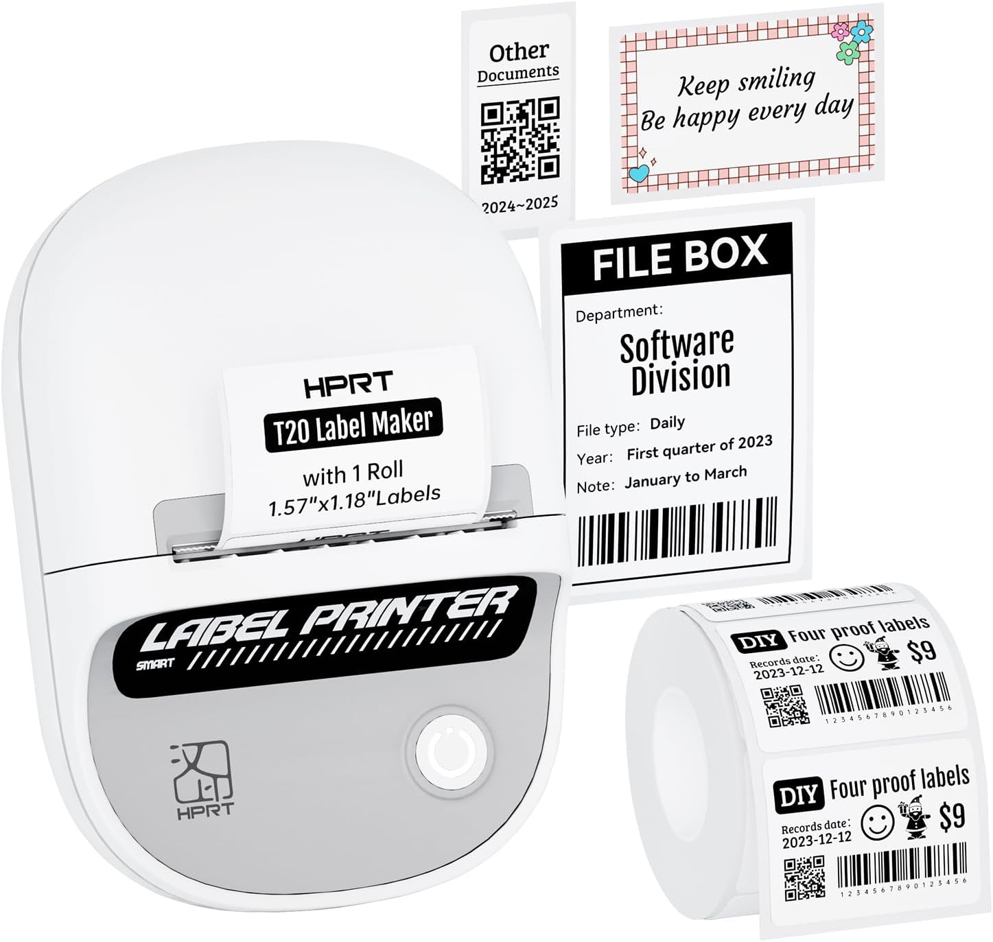 HPRT T20 Label Maker Machine with Tape RFID Auto Identification