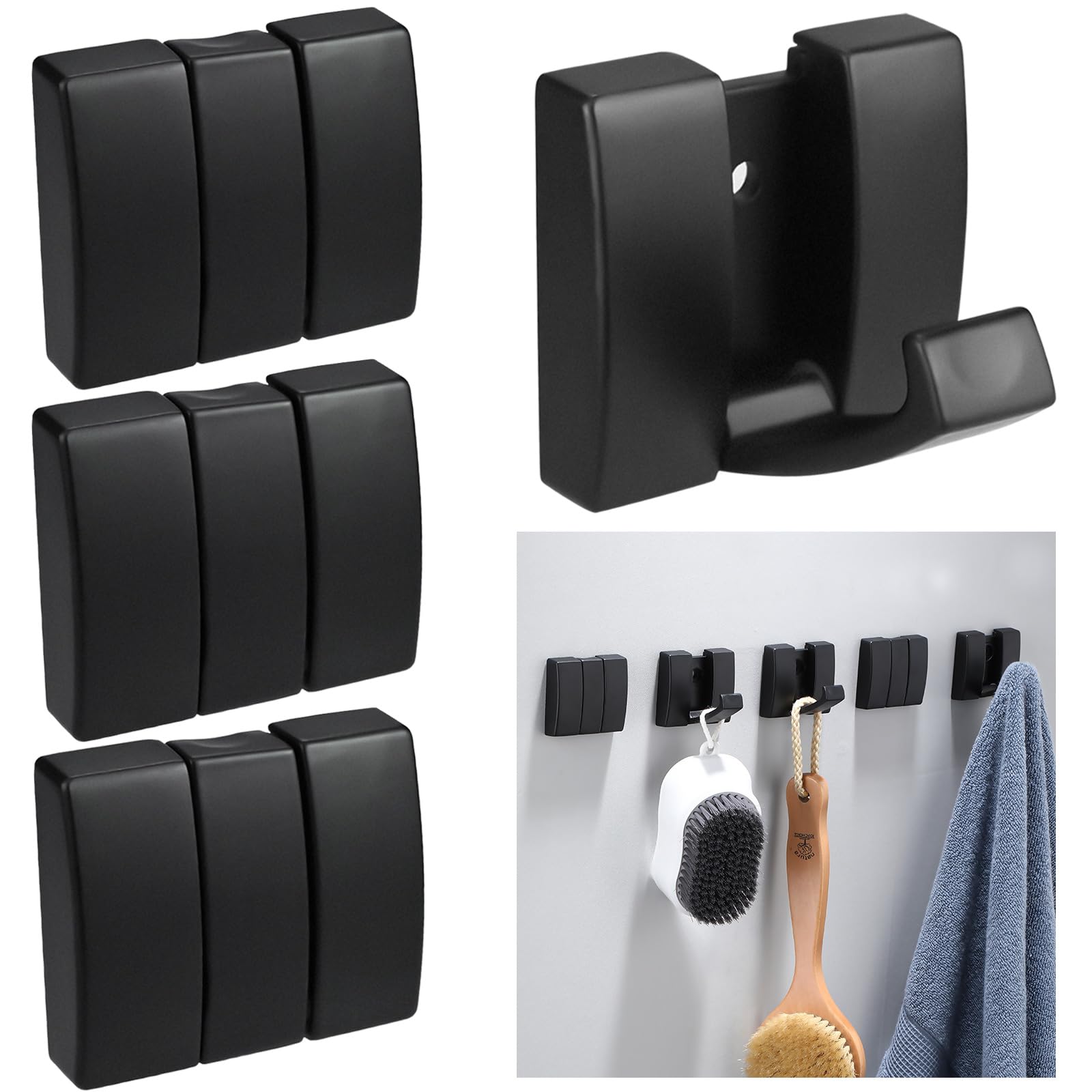 4PCS Folding Hideaway Coat Hooks,Wall Mounted Floating Coat Racks, Heavy Duty Retractable Hooks for Living Room Door Entryway for Hanging Coats, Hats, Scarves, Umbrella and Keys