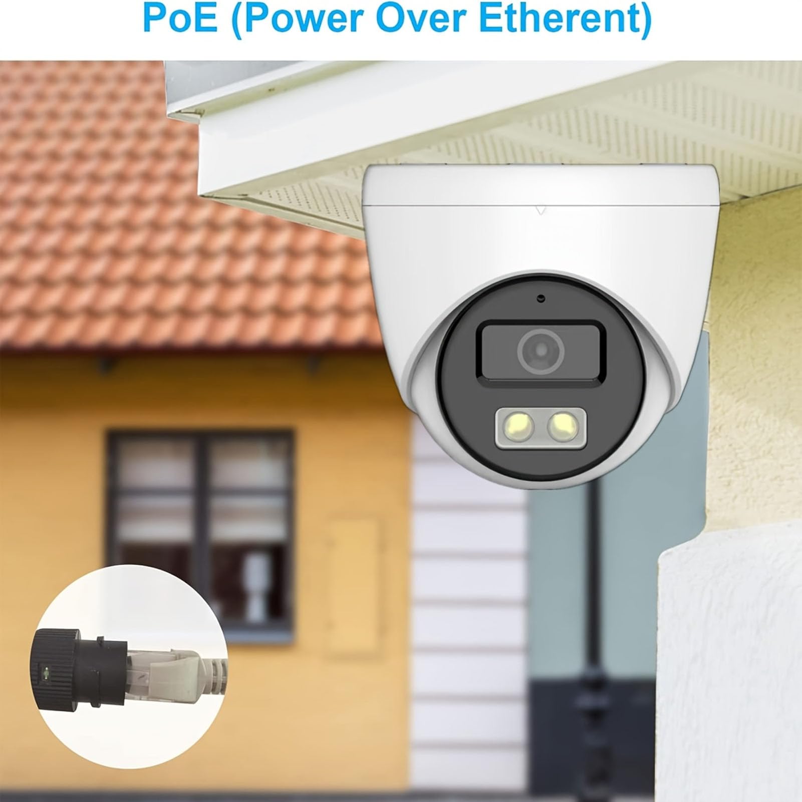Dpofirs Caméra de sécurité PoE Dôme 5MP