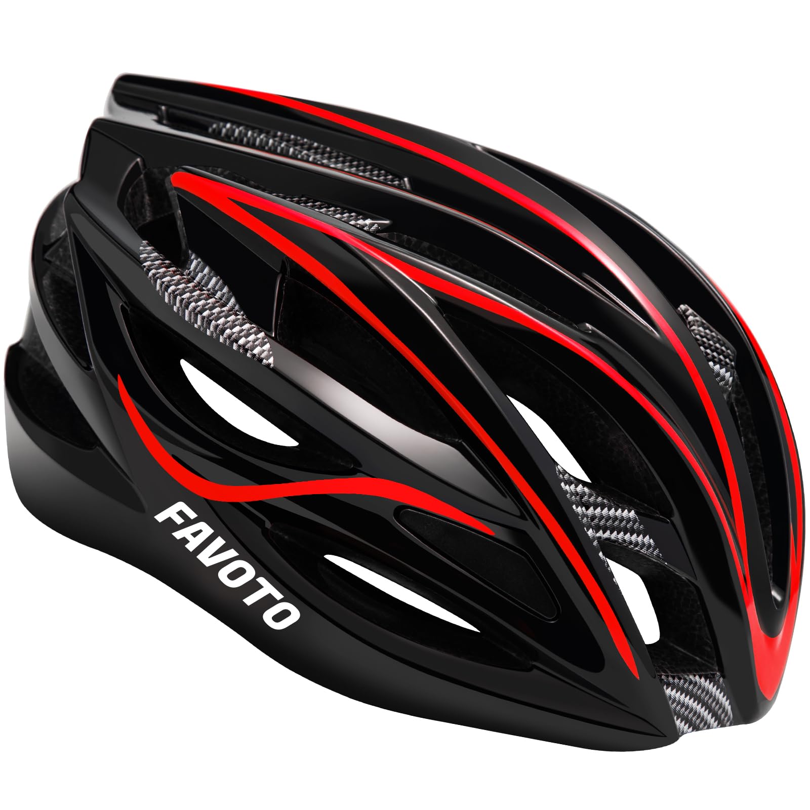Favoto Casco da Bicicletta - Certificato CE per Corsa MTB Ciclismo Leggero - Protezione di Sicurezza per Uomo Donne Adulti - Taglia Regolabile