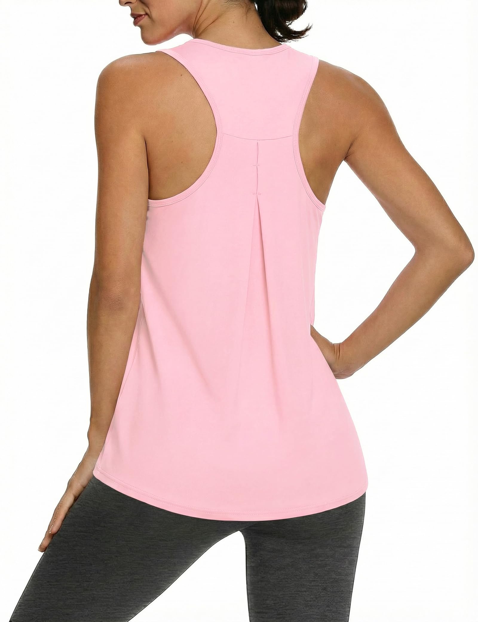 Gyabnw Sporttop Damen Racerback Fitness Tanktop Atmungsaktiv Leicht Schnell Trocknend Gym Top für Yoga Joggen Outdoor-Training