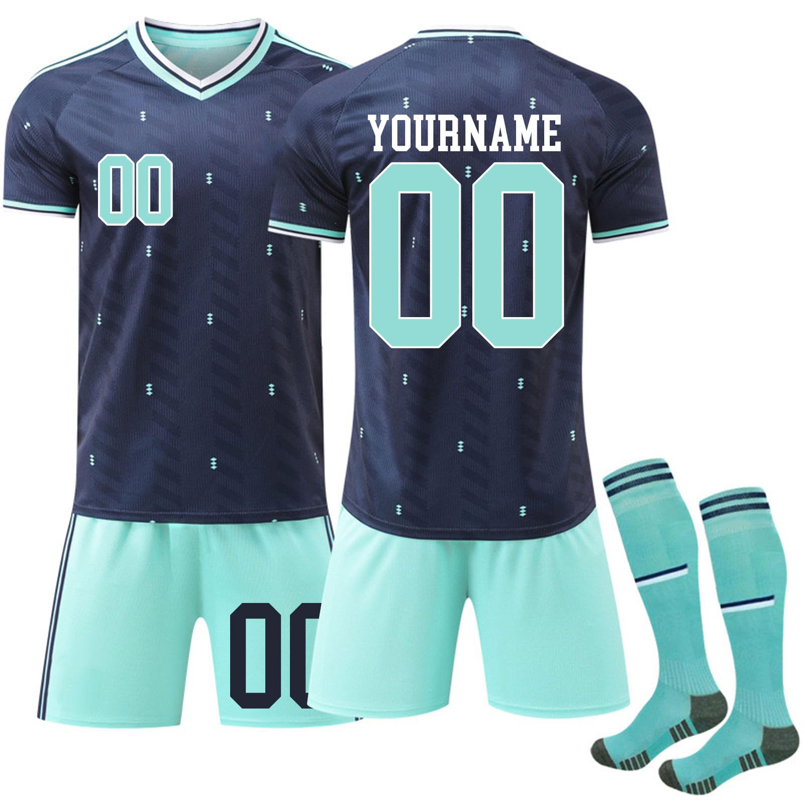 2026 Personalizada Equipacion Futbol Camiseta Fútbol Niño/Adulto con Nombre/Número, Set Completo 3 Piezas Camisetas y Shorts y Calcetines para Entrenamientos, Eventos de Equipo, Regalo de Aficionados — view 12