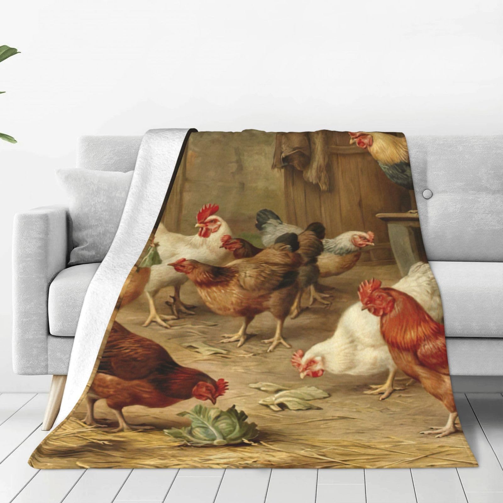 Couverture polaire poule rôti chaude et ultra douce pour un confort thermique optimal au lit