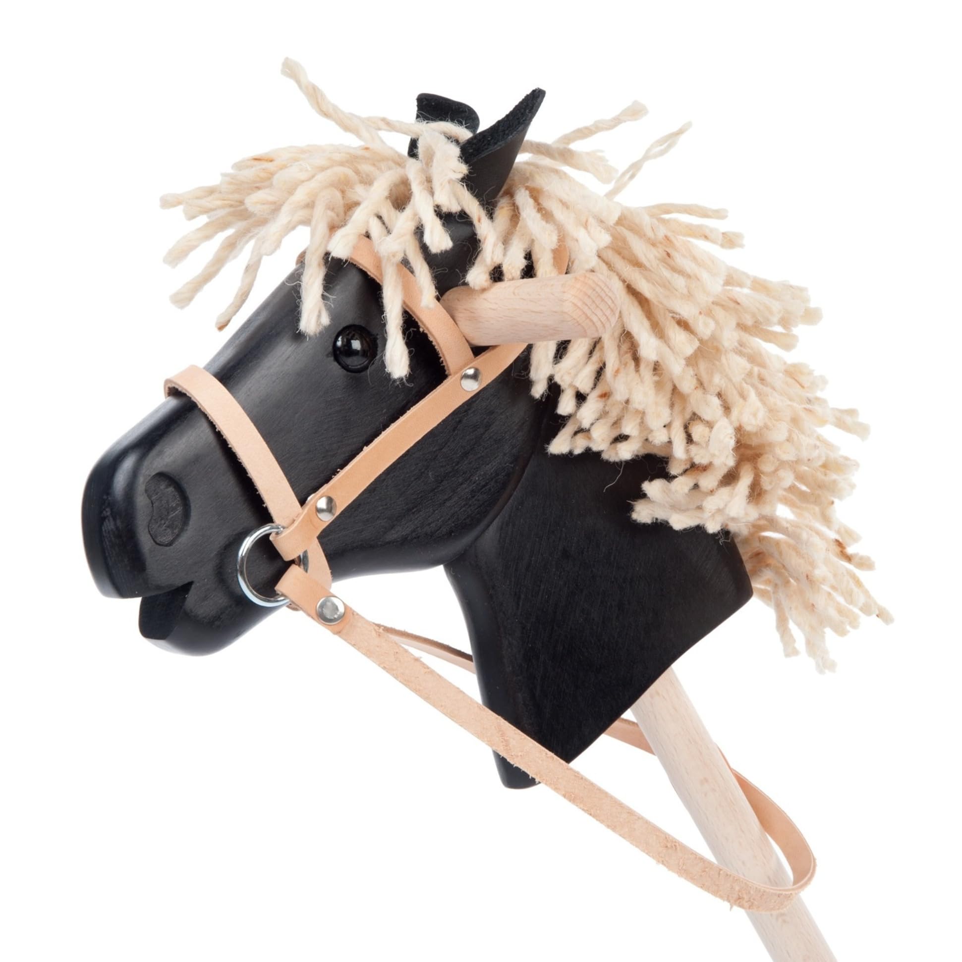 Steckenpferd RAPPE | Stockpferd, Stabpferd, Holzpferd, schwarzes Pferd