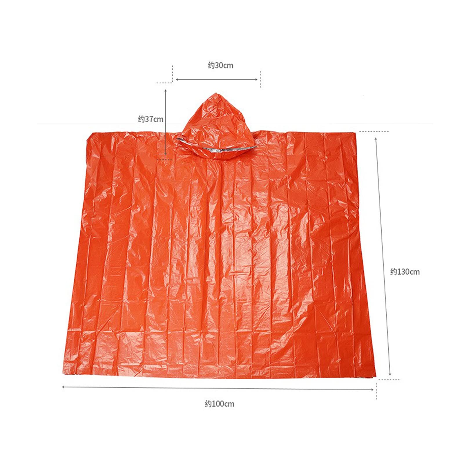 Poncho De Pluie Imperméable Réfléchissant Lixada Avec Housse Sac à Dos - Haute Visibilité