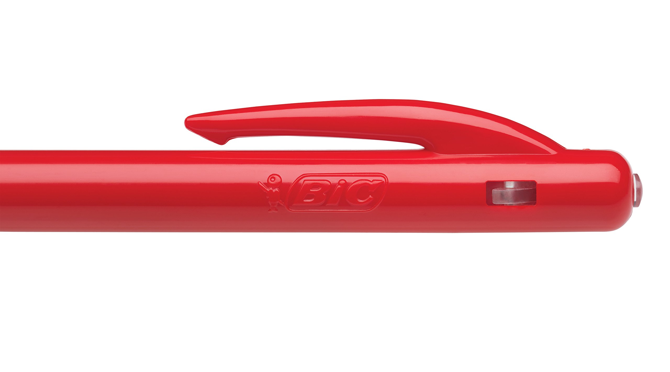 BIC lot de 50 stylos à bille rétractable bIC m10 ®, 0,4 mm (rouge)