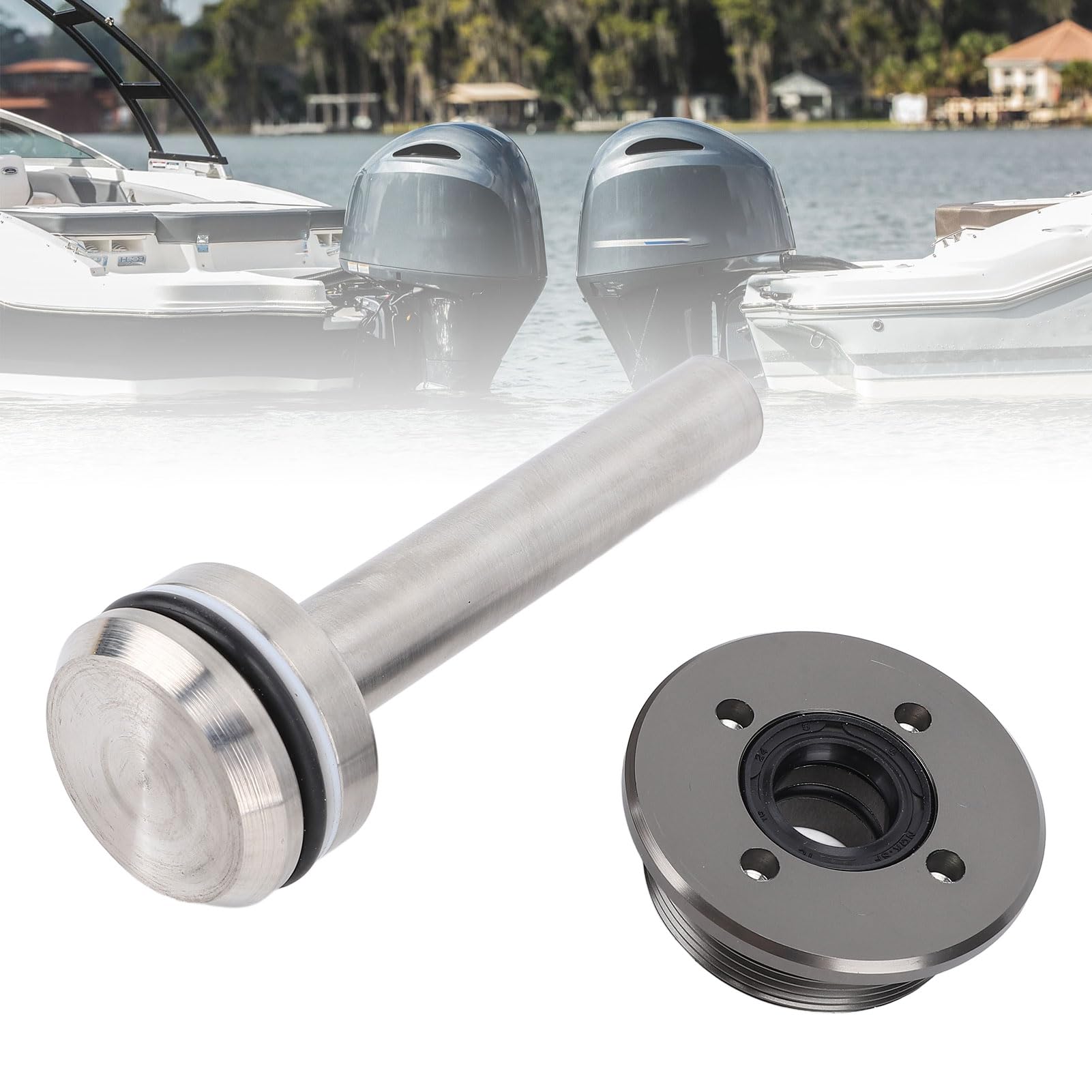 Sottogruppo Pistone Trim di Inclinazione, Adatto per Fuoribordo 70, 90, 115, 150, 175, 200 2 Tempi Serie 6H1, Realizzato in Lega di Alluminio Premium, Sostituzione Ideale per