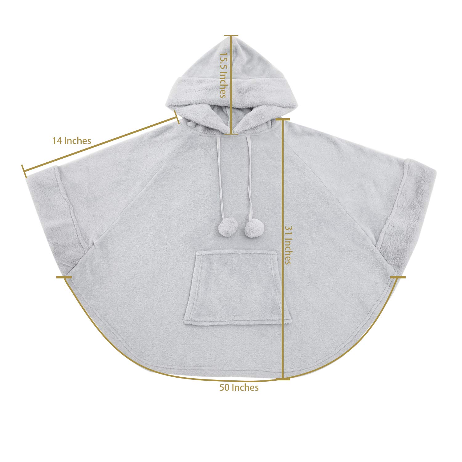 Sudadera con capucha para mujer, súper cálida y acogedora, forro de piel sintética con capucha y bolsillo para adultos, niños y adolescentes