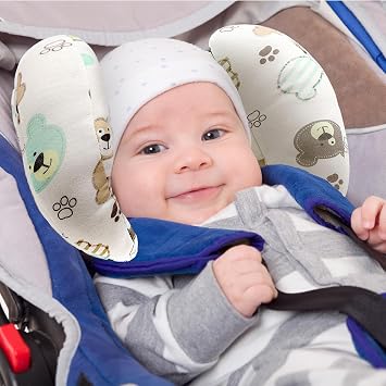 KAKIBLIN Baby Head Neck Support Pillow, 2 in 1 Banana Neck Pillow for Baby