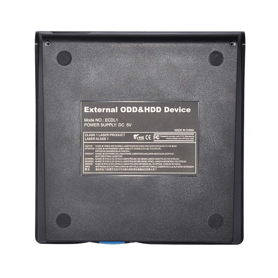 Esterno unità Ottica Portatile unità CD/Dvd +/- RW USB 2.0 Bruciatore Nero