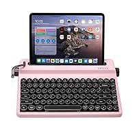 YUNZII QL75 Wireless Typewriter Tastiera Meccanica Retrò Sostituibile a caldo,Retroilluminazione