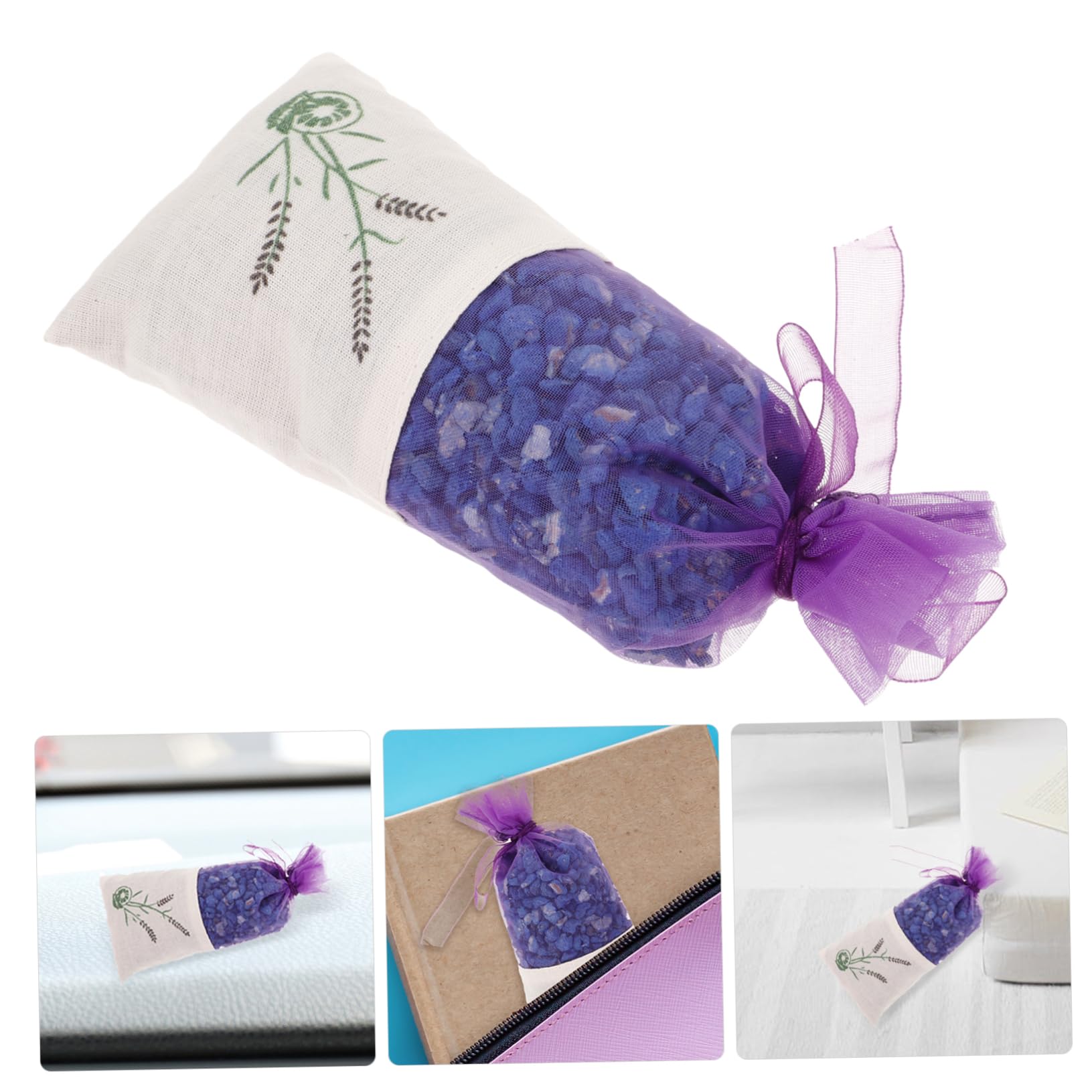 Sachet Parfumé Lavande 6 Pièces en Maille Minéral Nano