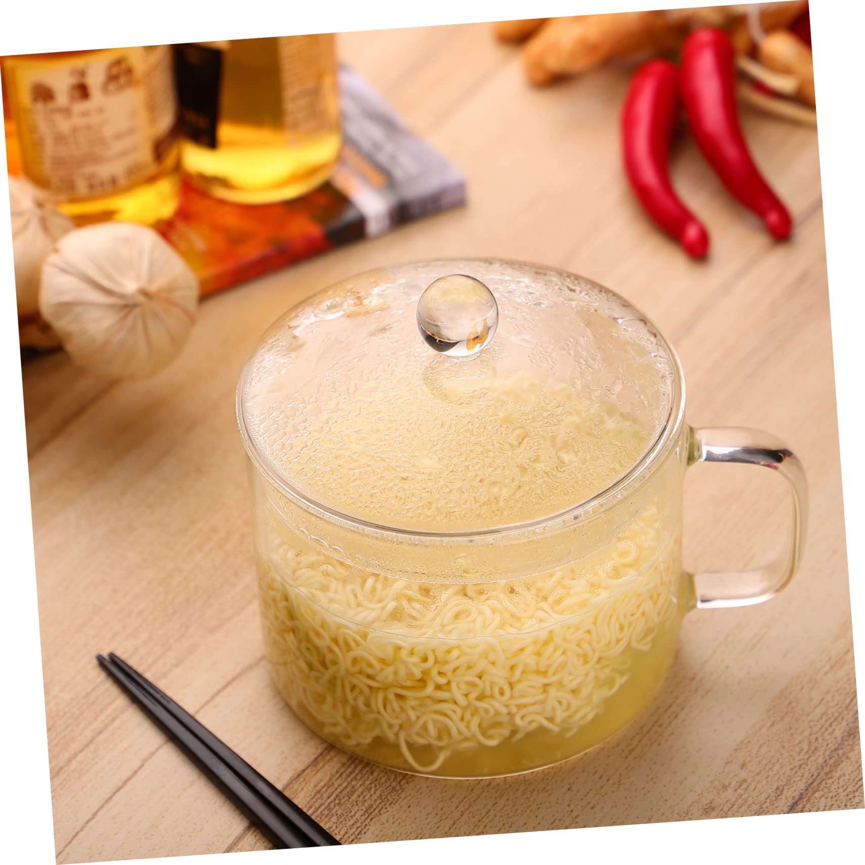 AUTSUPPL Glass Cooking Pot Multi-function Heating Pot Health Noodles Bowls Kitchen