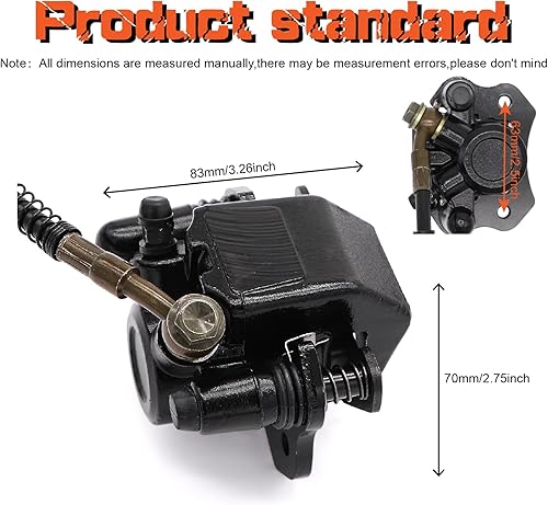 Miniatura 7 de Pinza de cilindro maestro de freno trasero para 50-125cc chino TaoTao Peace Motorsports Quad Coolster 3050HD ATV cuatro ruedas