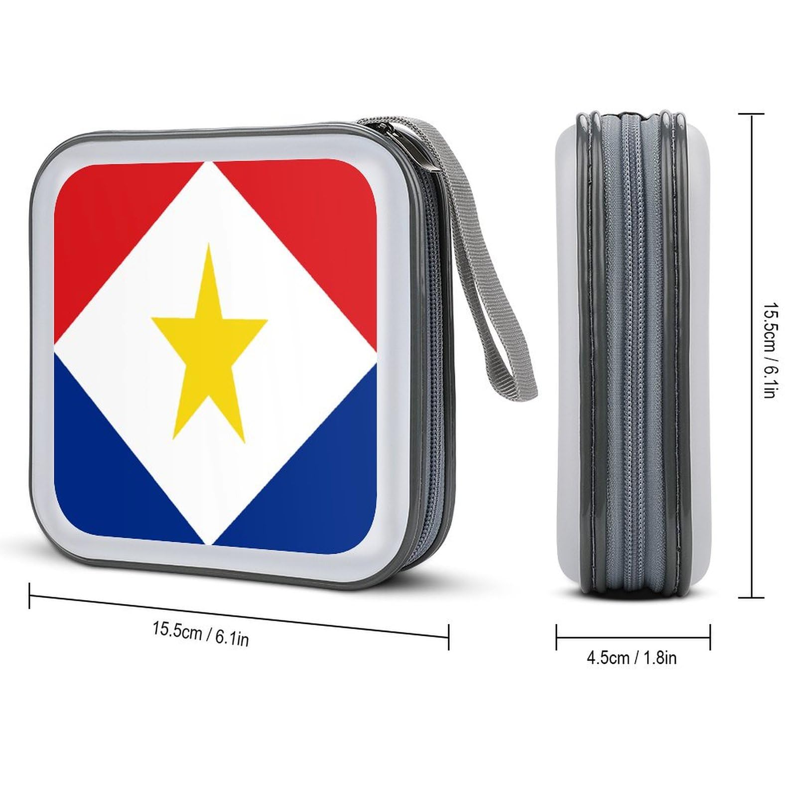 Saba Flag CD Case DVD Storage Case Portable
