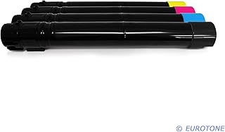 4er Set Eurotone Kompatible Toner for Lexmark X950 DE DHE X952 DE DHE DTE X954 DE DHE replaces X950X2KG X950X2CG X950X2YG X950X2MG im Sparpack