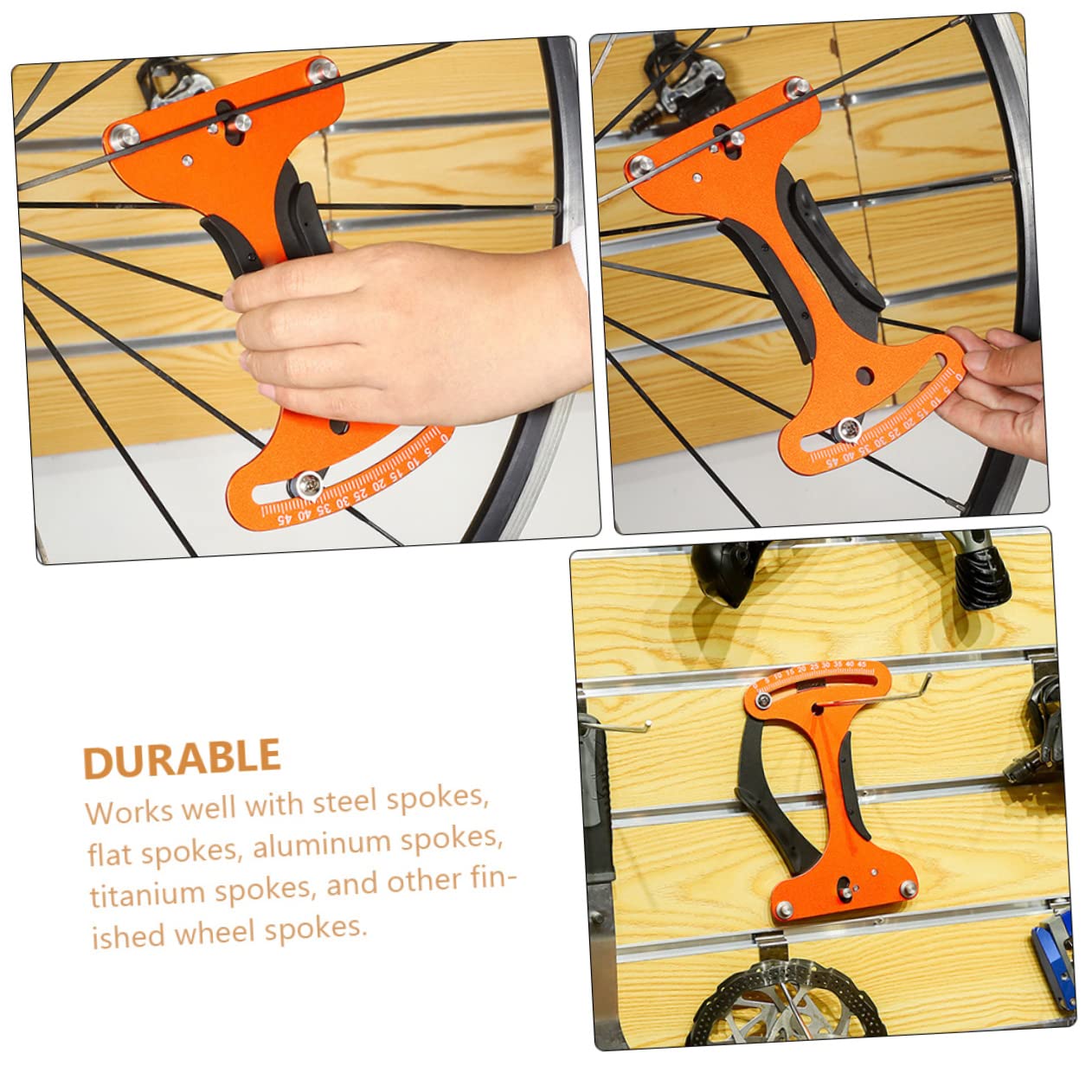 UKCOCO Medidor De Tensión Profesional para Bicicletas Herramienta De Calibración De Radios Medidor Resistente y Preciso para Mecánicos y Entusiastas Bicicleta
