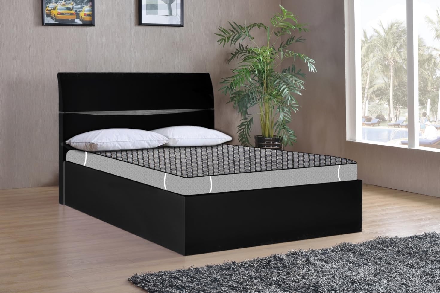 Stylista Waterproof Queen Bedsheet & Protector -8