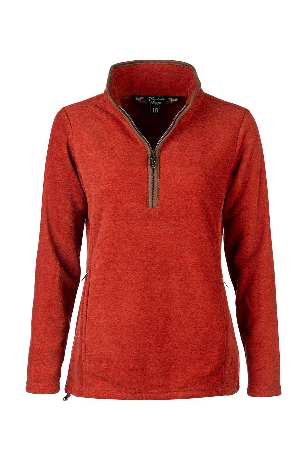 Rydale Women's Burnt Orange Huggate Overhead Pullover Fleece Country Jumper Sweater (Uk, Numeric, 20, Regular, Regular, )