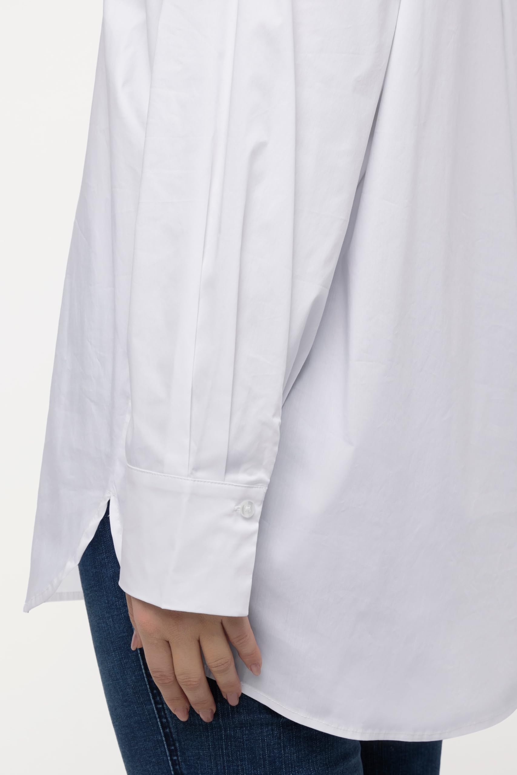 Ulla Popken Femme Grandes Tailles Chemisier Oversize à Manches Longues 813741