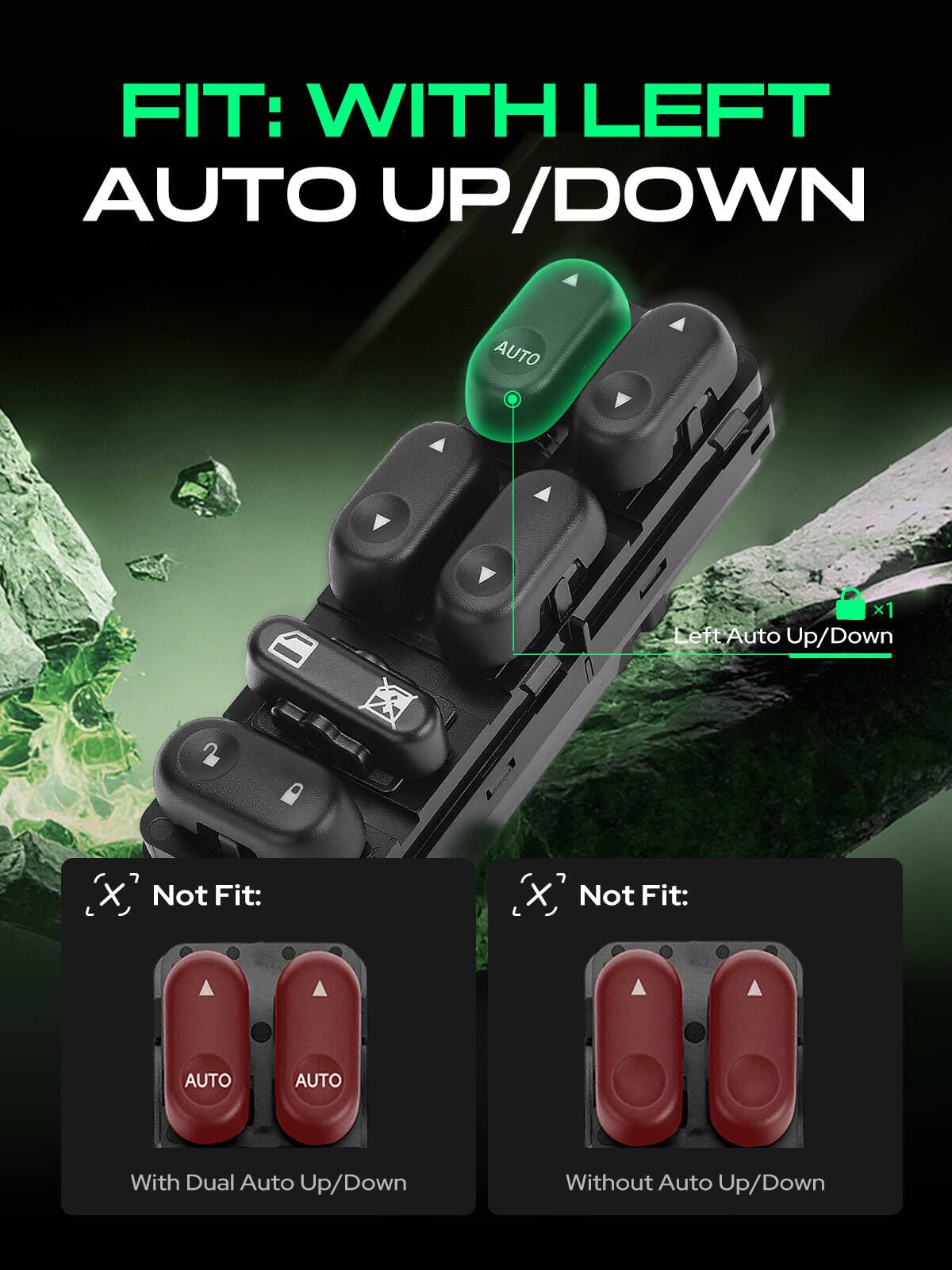 Amazon.co.jp: YHTAUTO 11ピン パワーウィンドウスイッチ 運転席側