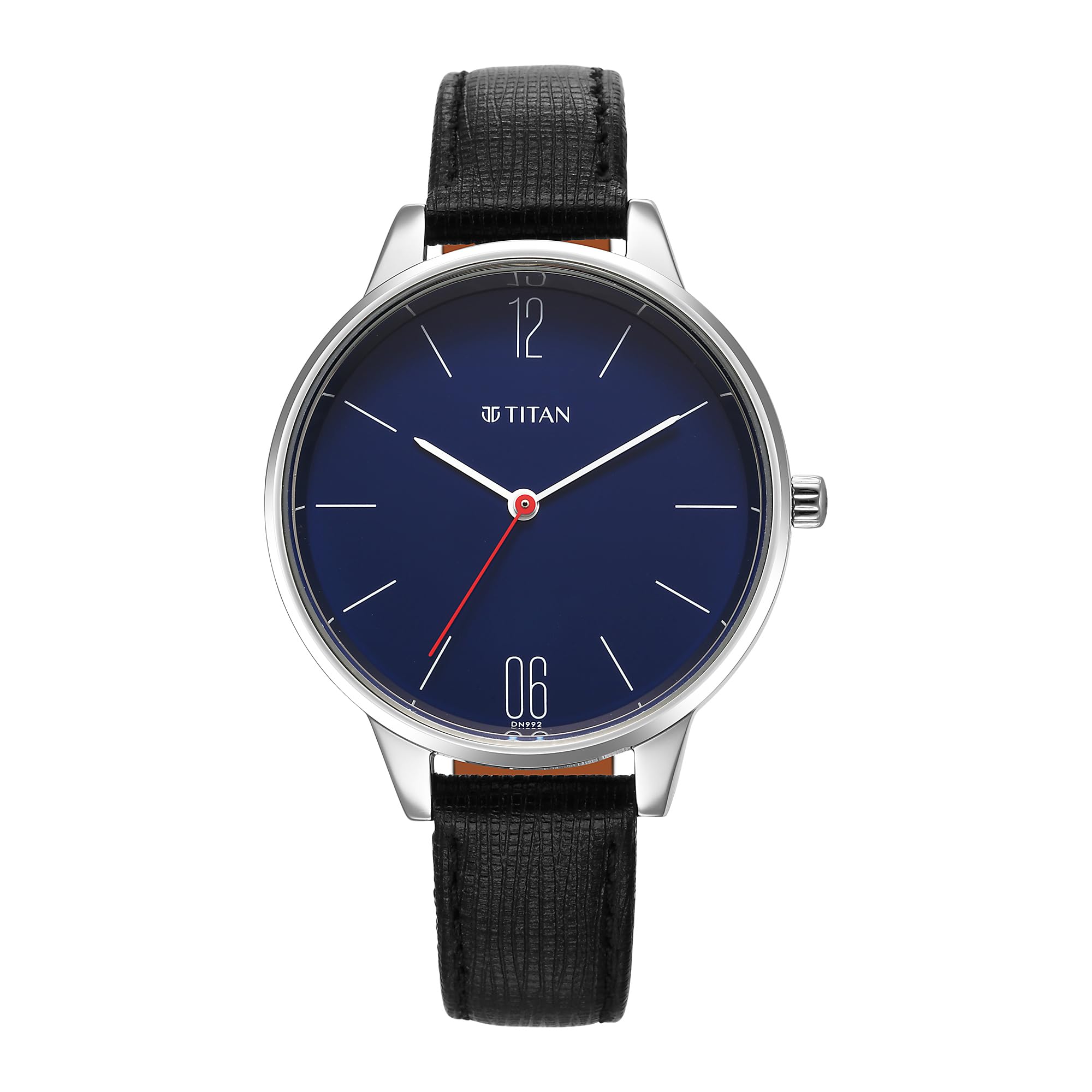 Titan Quartz Analog Blue Dial Black Band Leather Watch for Women-NS2648SL08 (B0CFFSD5BY) Amazon Price History, Amazon Price Tracker