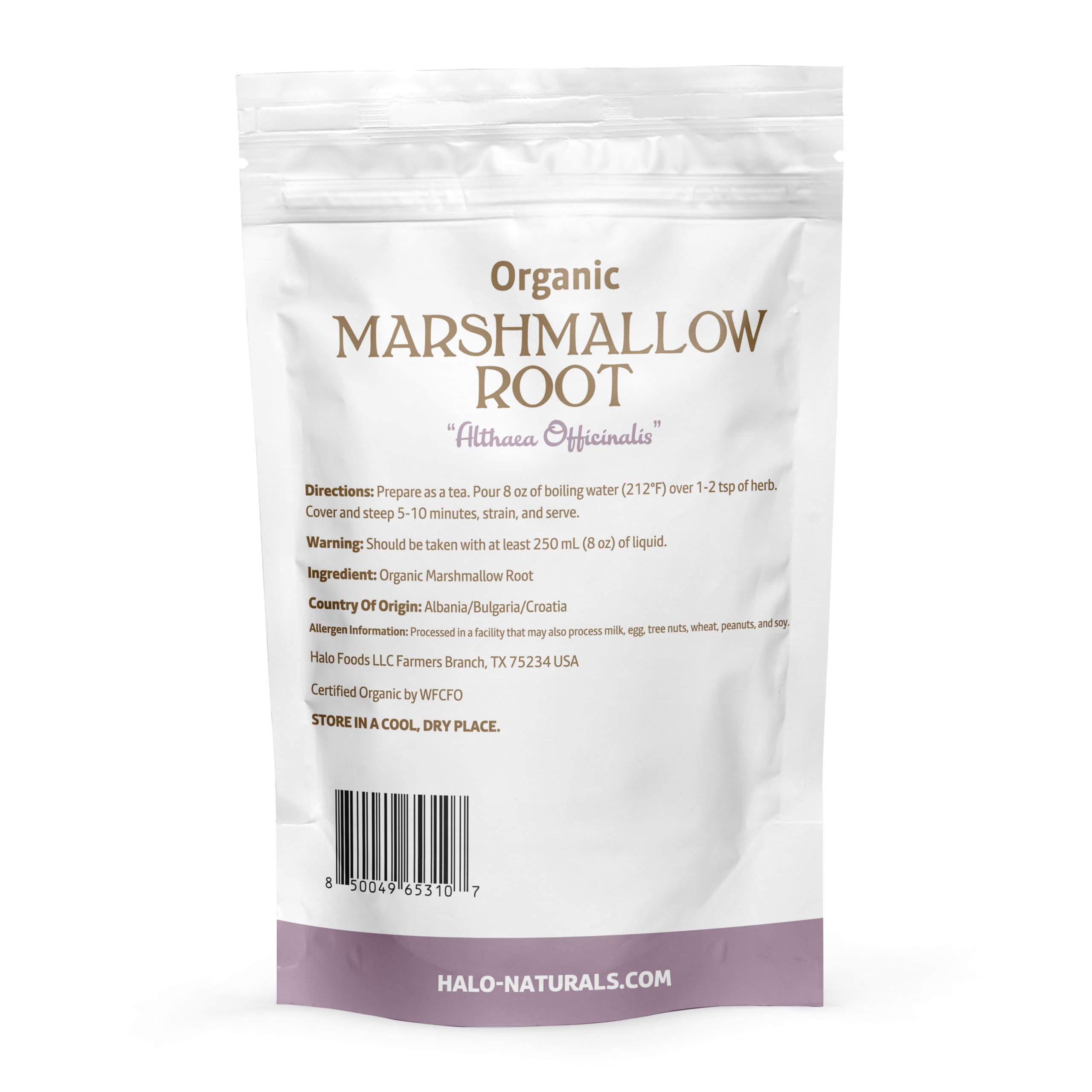 Organic Marshmallow Root Cut & Sifted 4 Ounces Althaea officinalis USDA Certified | Resealable Pouch| Packaged in The USA Pack of 1 product thumbnail 4