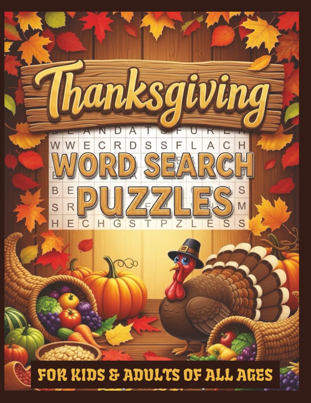 Thanksgiving Word Search Puzzles: For Adults and Families | 120 Puzzles | Large Print! | Easy to Read | Holiday Puzzles for Stress Relief & Fun Gatherings