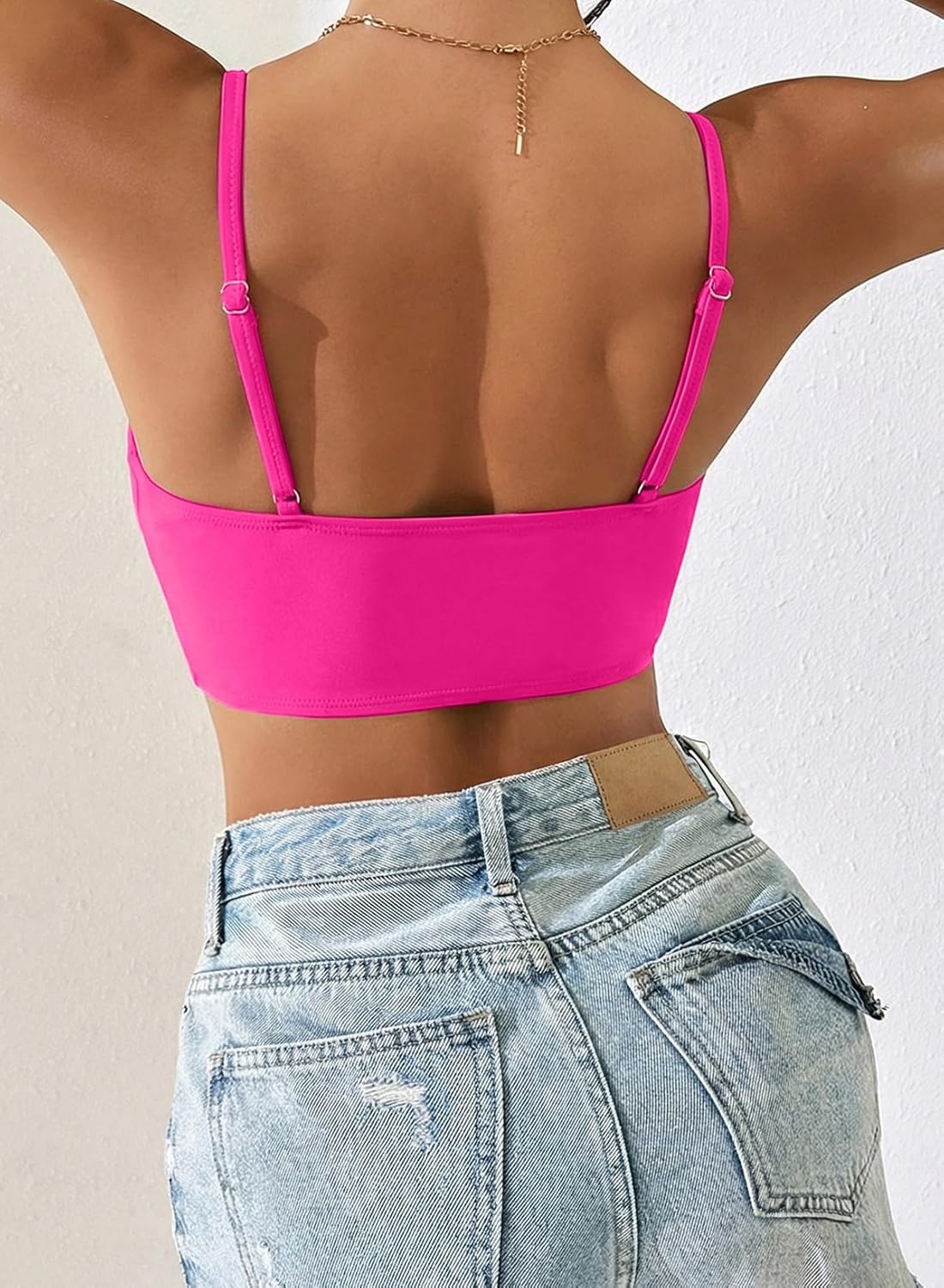 Herseas Women’s Sexy Bikini Top Lace Up Front Bathing Suit Tops Push Up Cutout Swim Suits Tops Only 2026 Beach Wear - Image 2