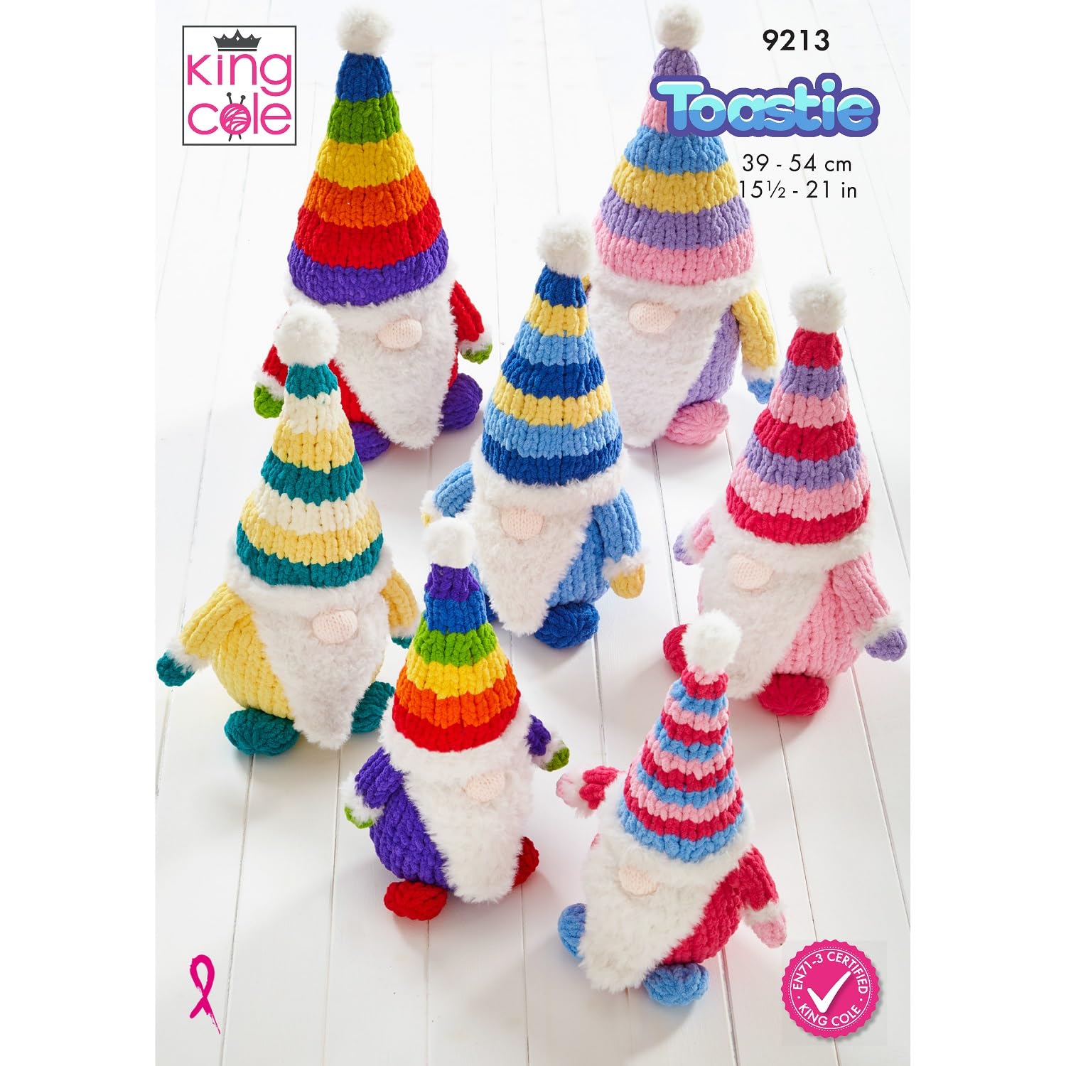 King Cole Knitting Pattern, GONKS in King Cole Warm & Toastie (9213)