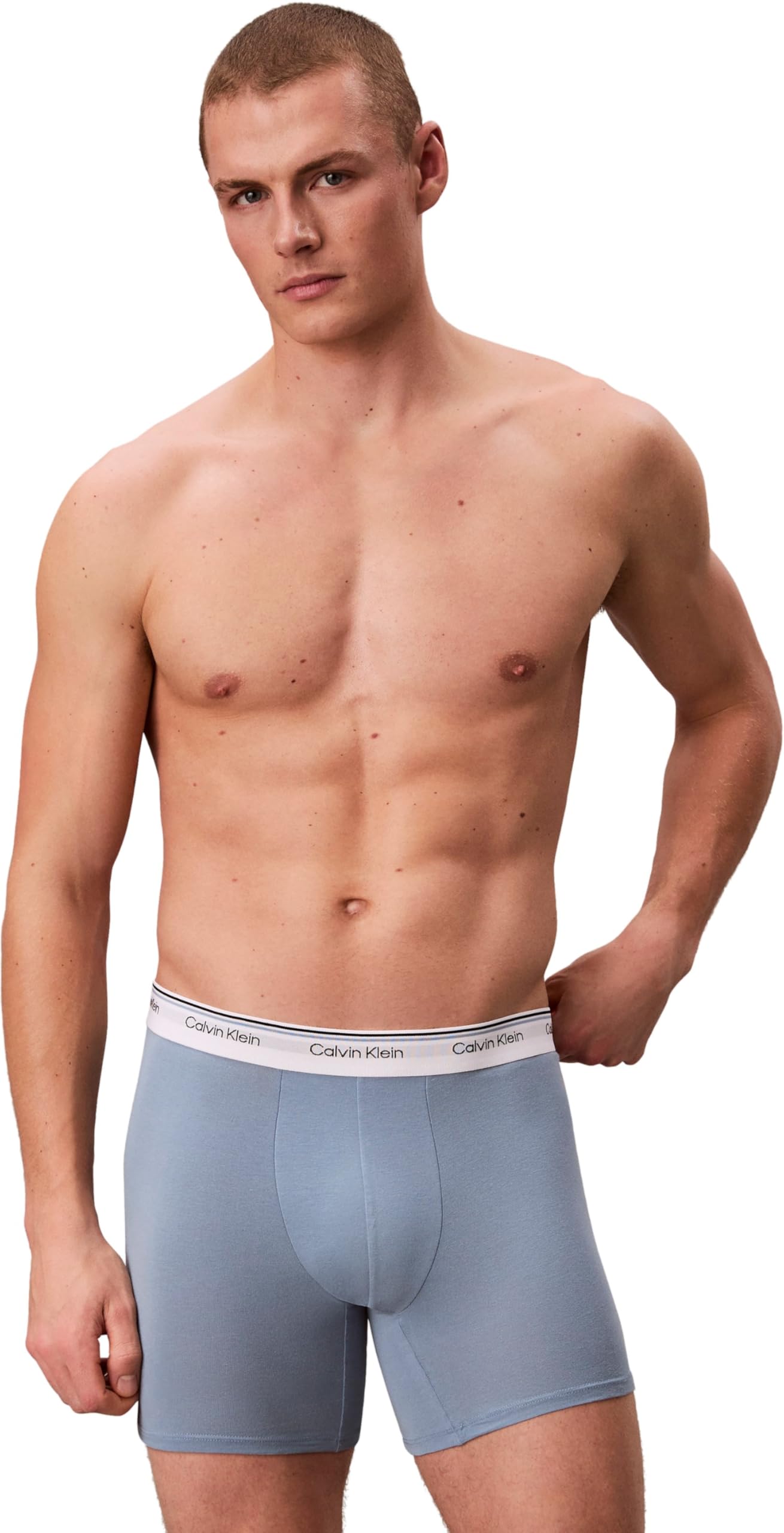 Calvin Klein Calzoncillos bóxer Pack de 3 Hombre Briefs con Logotipo en la Cintura