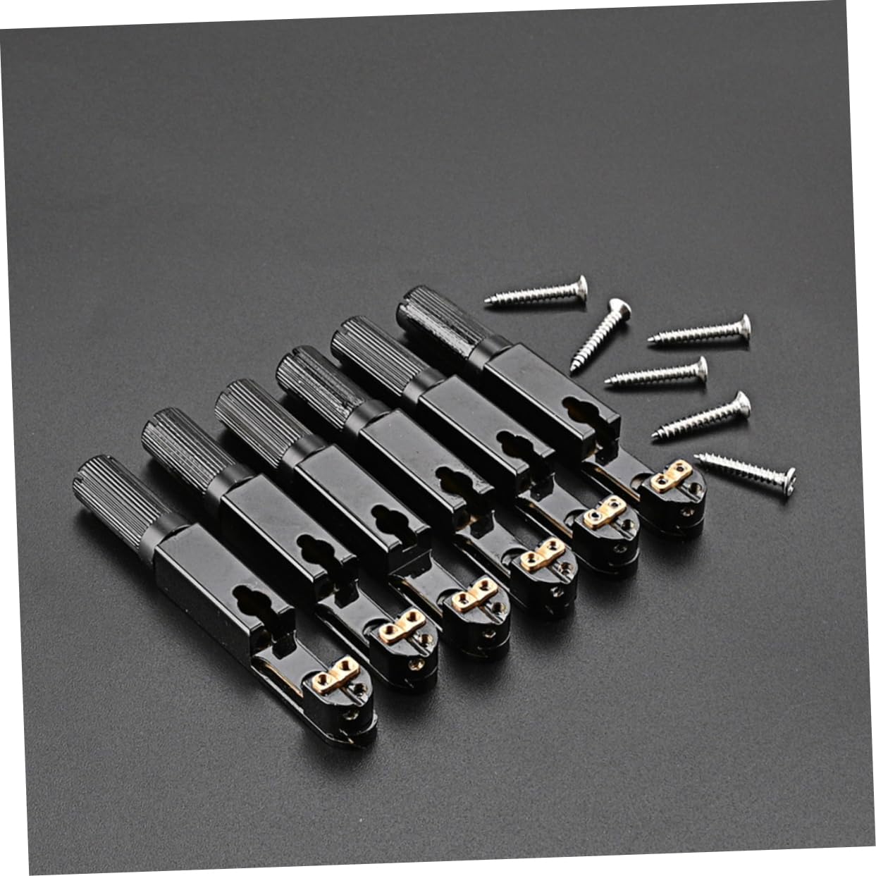 Abaodam Easy Tone Adjustment Guitar Bridge Saddle Metal Guitar Bridge Full Accessories Set