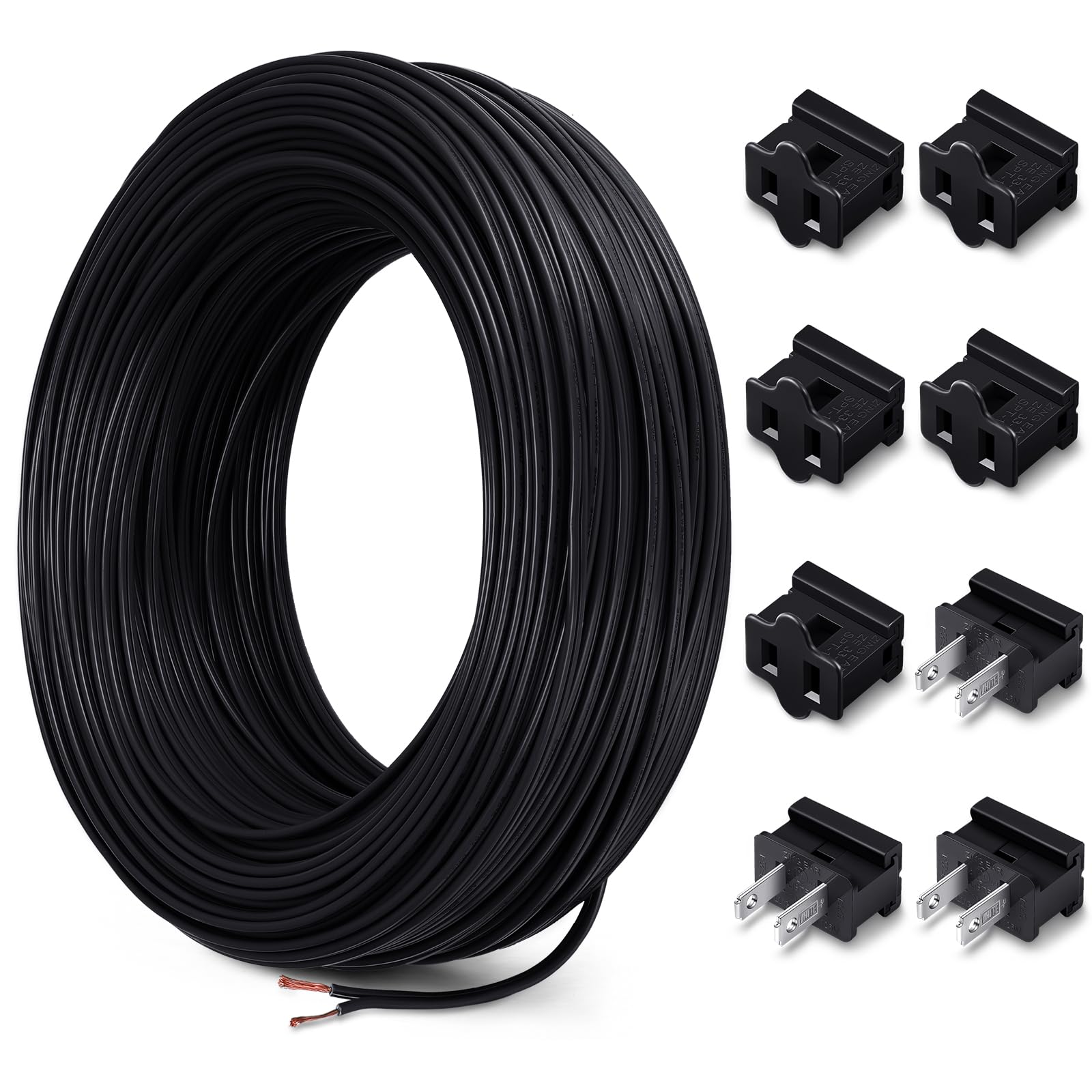 Kanayu SPT-1W 164FT Extension Hookup Electrical Wire 18/1