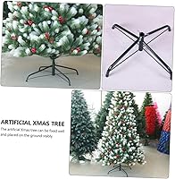 Vista 9 de 2pcs Metal Christmas Tree Brackets Sturdy Support for Xmas Tree Stand Non-Slip Base Christmas Tree Racks Home Decor Accessories